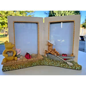 Rare Disney Classic Pooh Double Picture Frame Michel Company